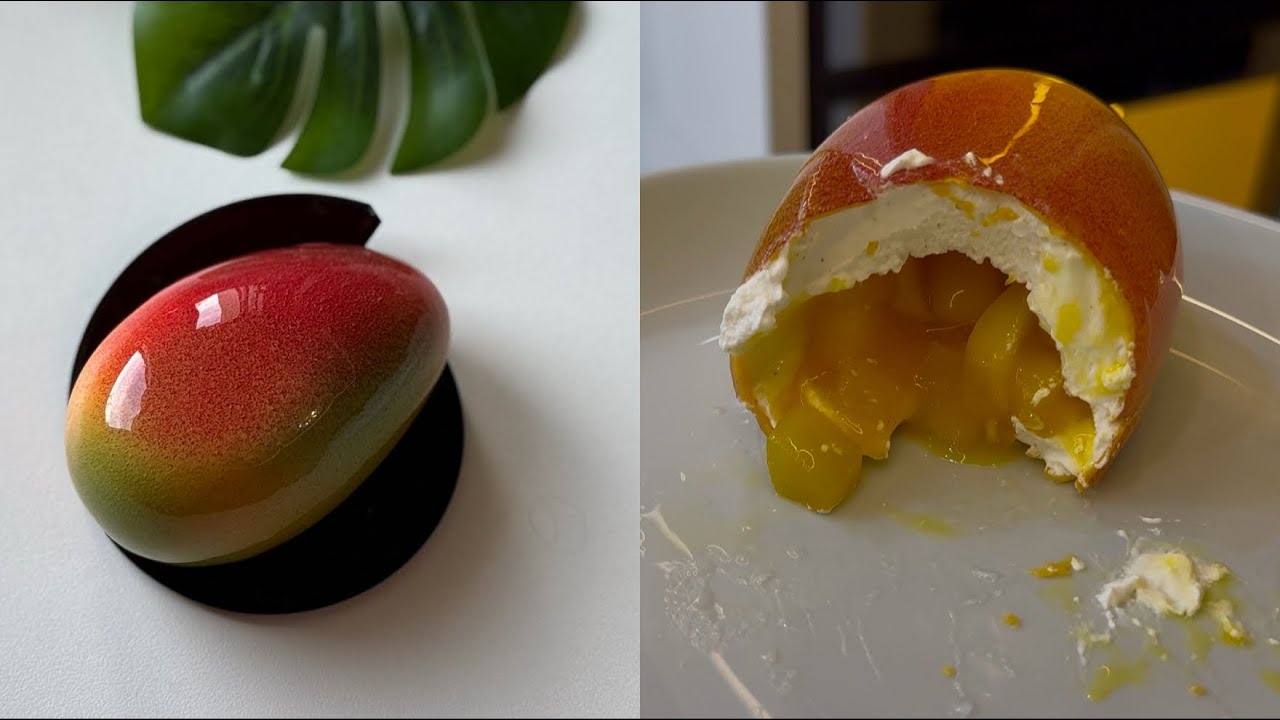 وصفة تخمبلوي المنجا🥭 trompe l’œil mangue 