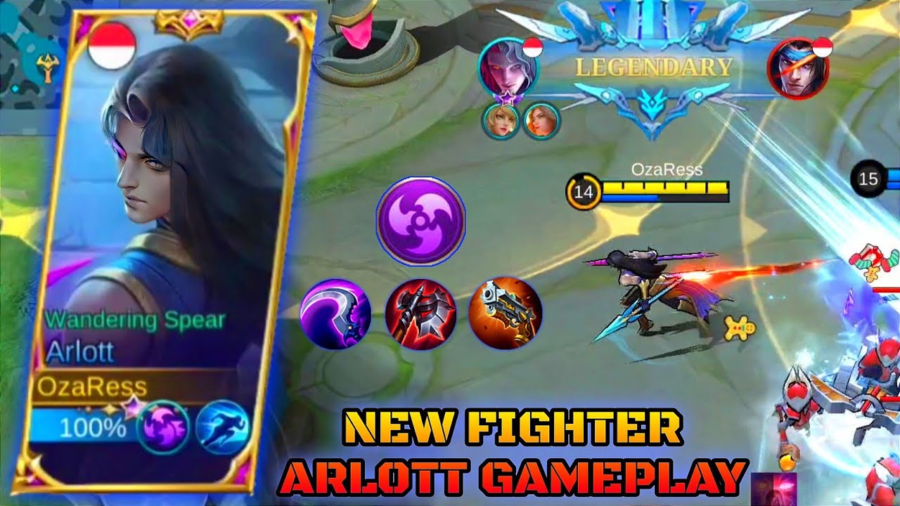 New Hero Arlott Gameplay - Mobile Legends Bang Bang