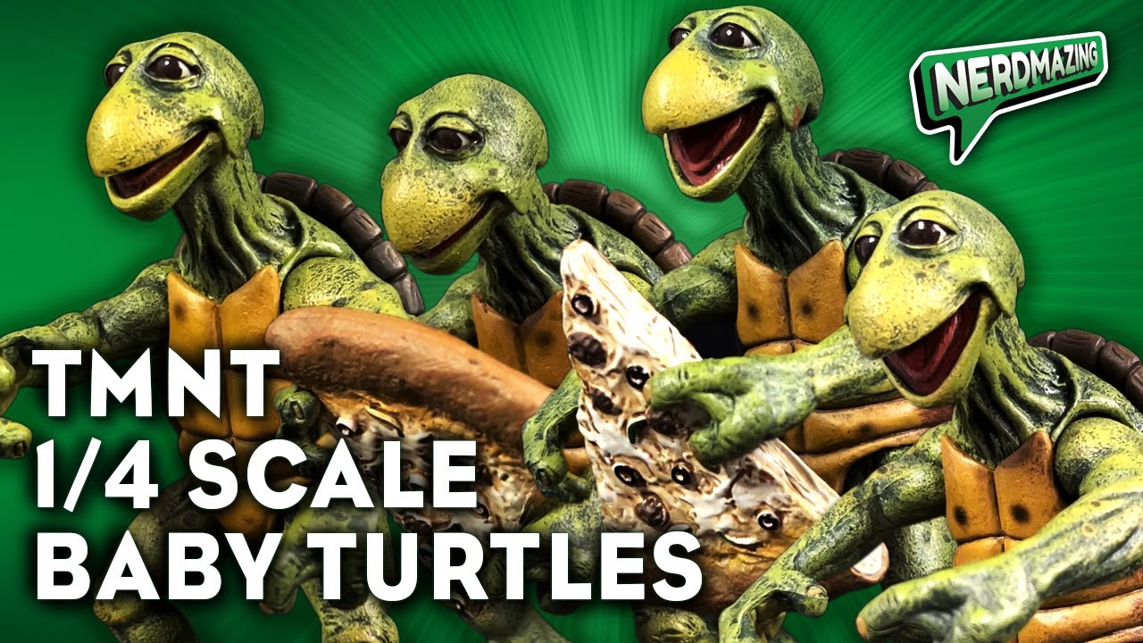 Teenage Mutant Ninja Turtle Baby Turtle Action Figures By NECA Review