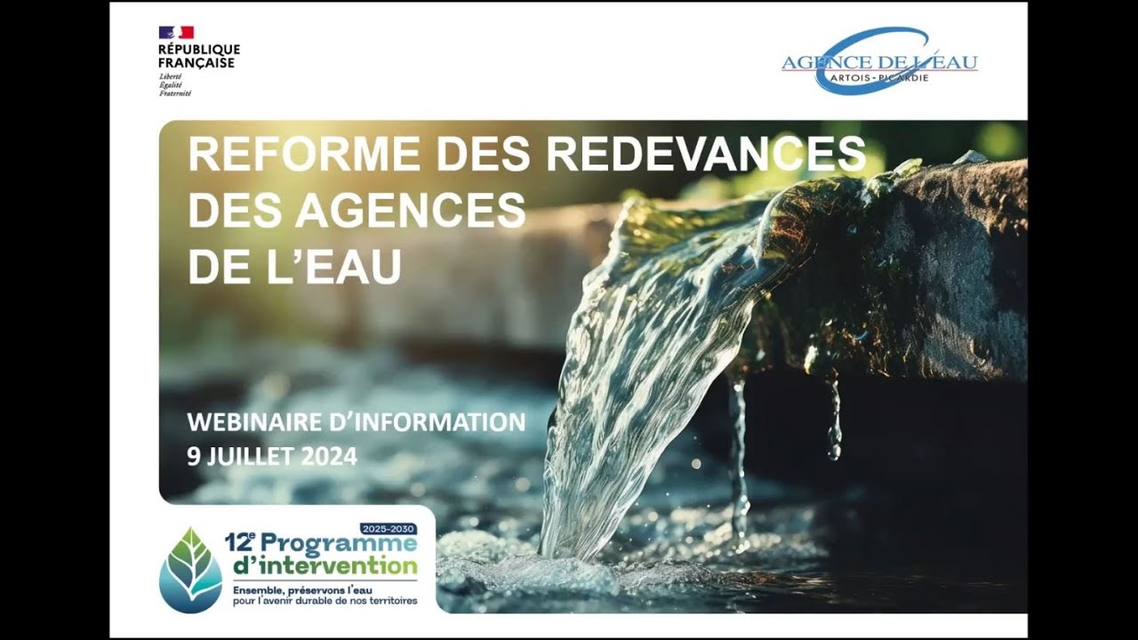 Webinaire de présentation de la réforme aux administrateurs de l’Agence de l’Eau Artois Picardie