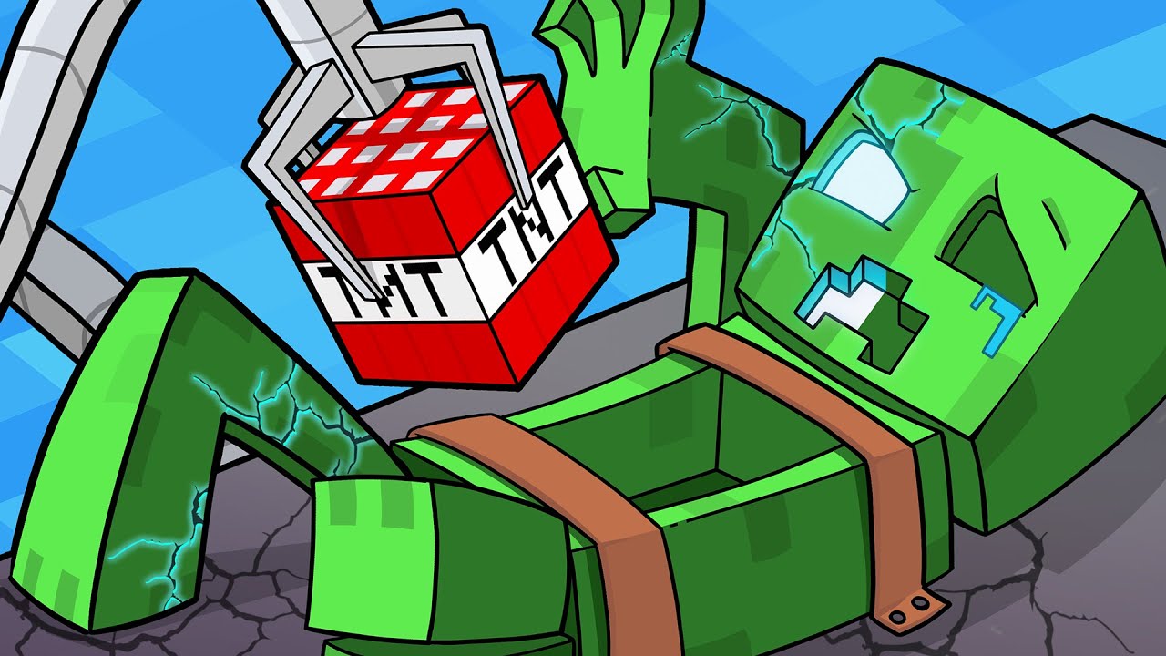 GIANT CREEPER MUTANT ORIGIN STORY! - Minecraft Animation
