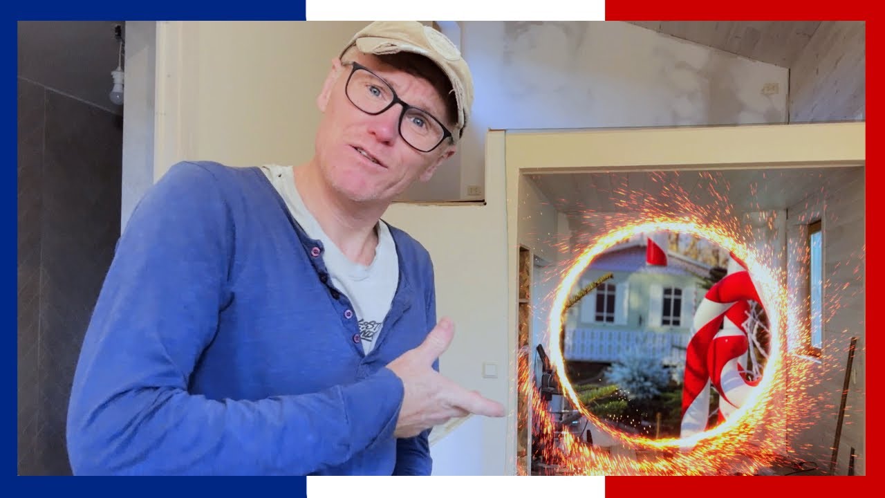 Patty opent een kerst portal   Douchebak en wasbak monteren