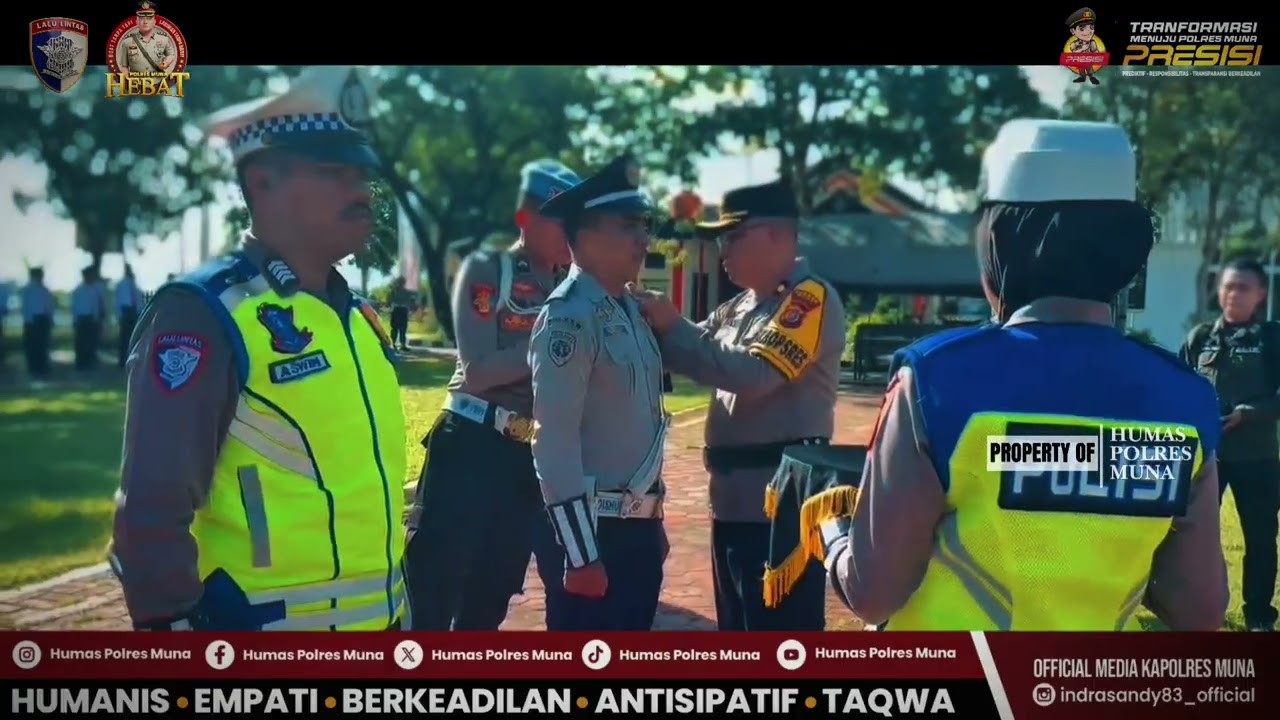 Apel gelar pasukan dalam rangka operasi kesehatan anoa 2026 di polres muna