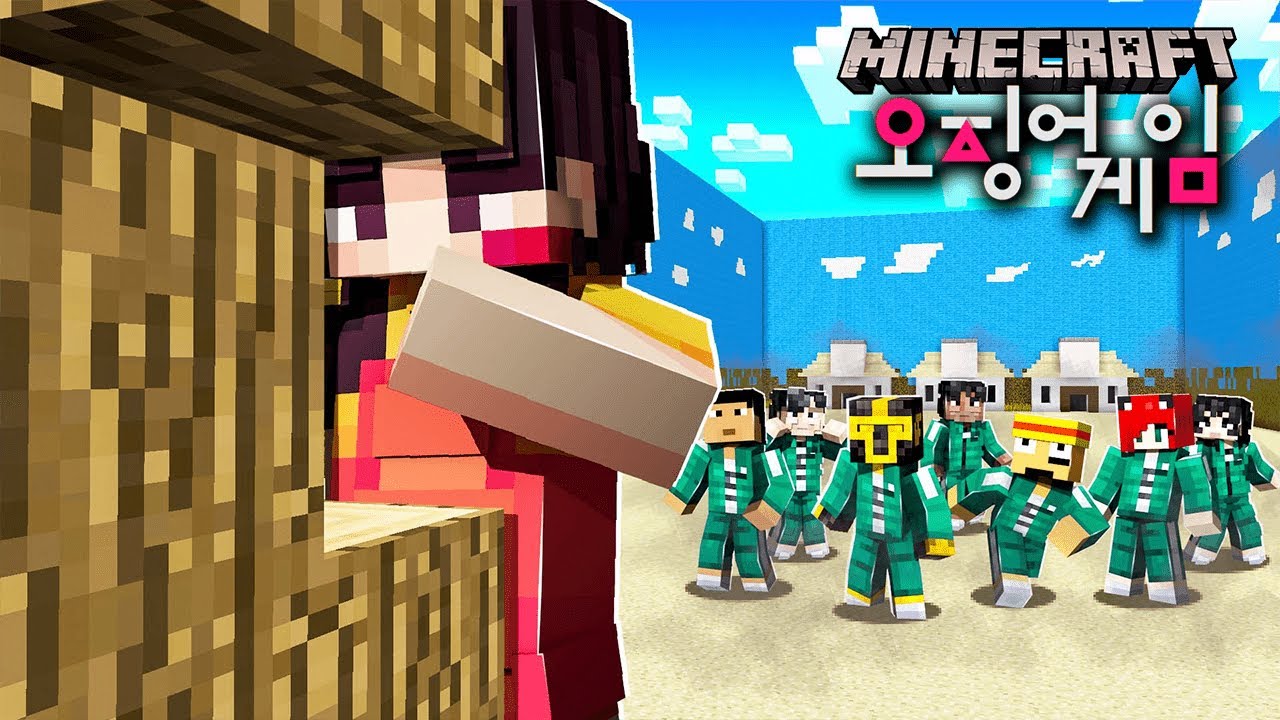 LA MUÑECA DE LUZ VERDE LUZ ROJA EN MINECRAFT 😱👧🏻 EL JUEGO DEL CALAMAR EN MINECRAFT SERIE