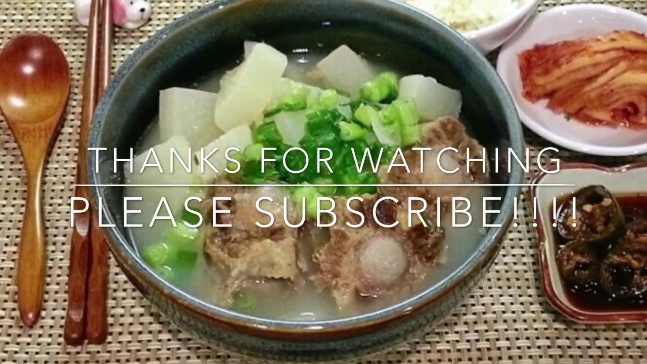 Корейский суп из бычьих хвостов в горшочке