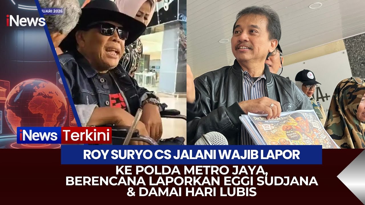 🔴MELAWAN! ROY SURYO CS AKAN LAPORKAN EGGI SUDJANA & DAMAI HARI LUBIS KE POLDA METRO JAYA (29/01)