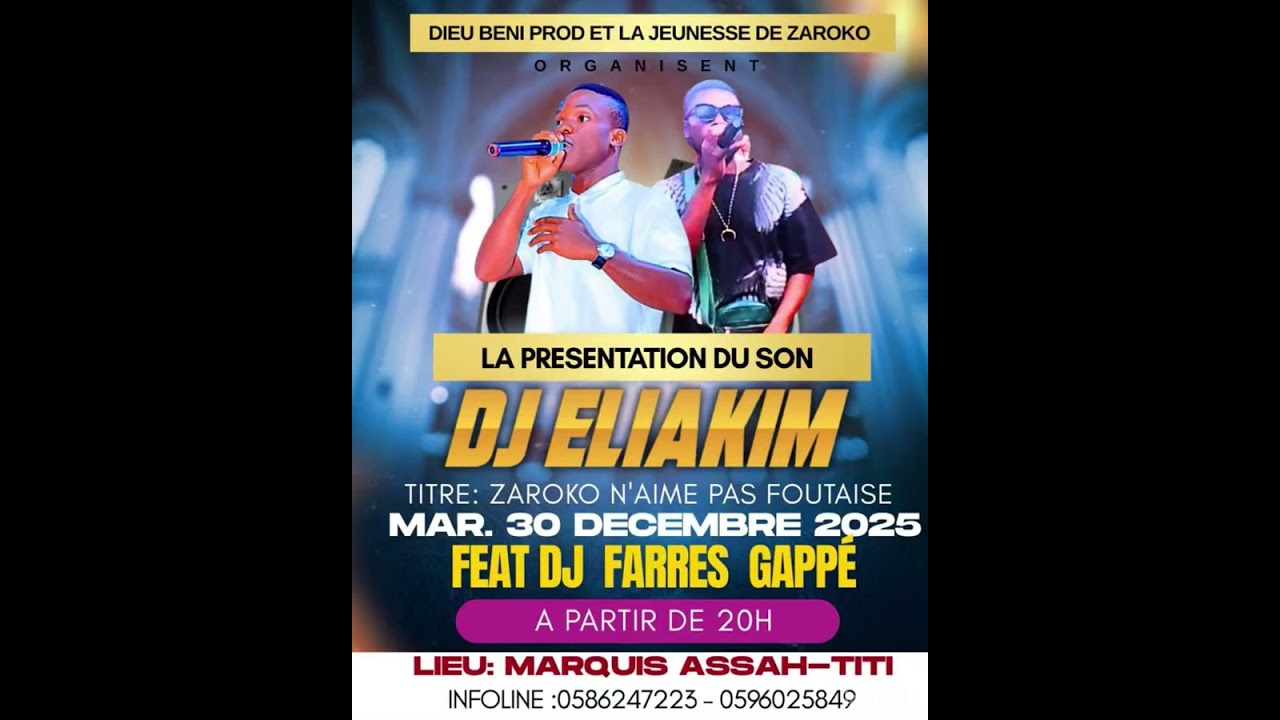 Capitaine ELIAKIM Feat DJ FARRES GAPPÉ - Zaroko N’aime Pas Foutaise ( Officiel Master) 
