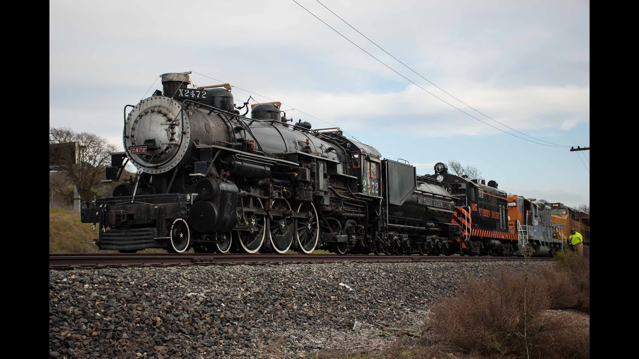 Southern Pacific 2472 - To Its New Home At Schellville