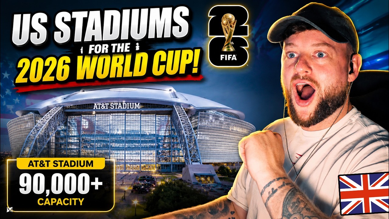 Brit Reacts to STUNNING Stadiums in America for the FIFA World Cup!