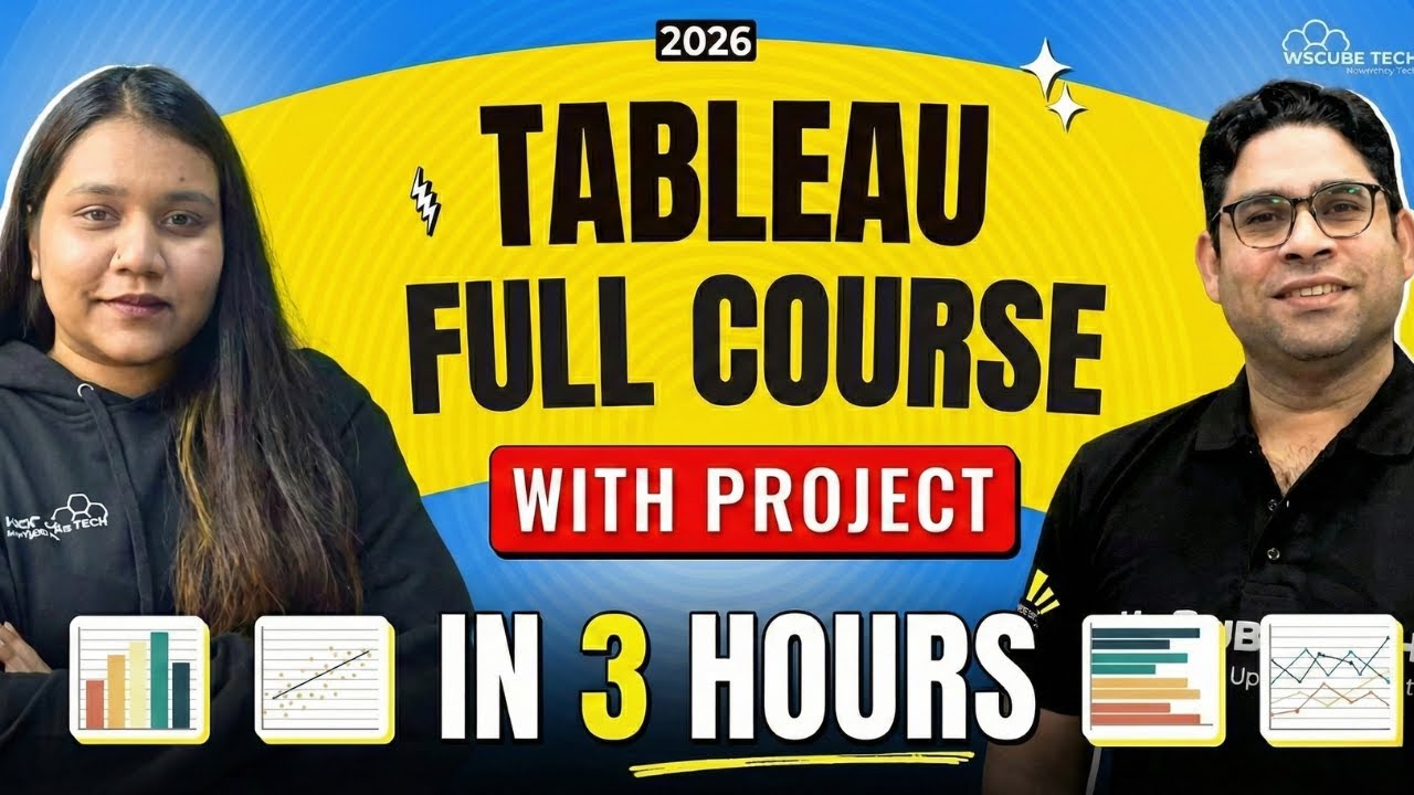 Tableau Full Course with Project – Master Data Visualization in 3 Hours (Beginner Level) – 2026