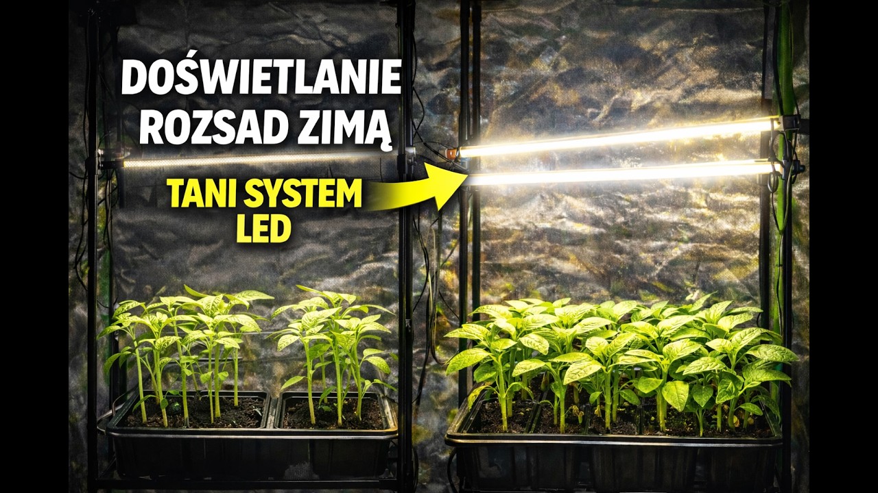 Doświetlanie rozsad zimą – tani system LED, który działa