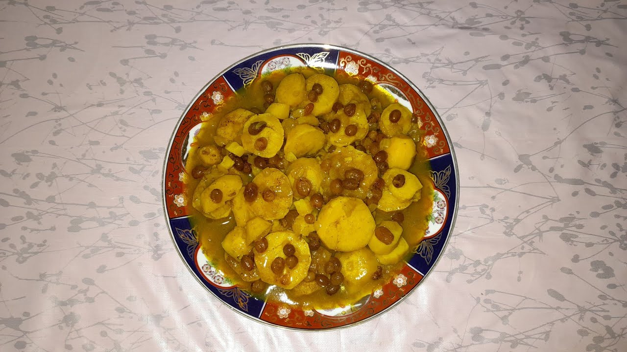 طريقة تحضير البطاطس الحلوة بالزبيب 2021 🇲🇦