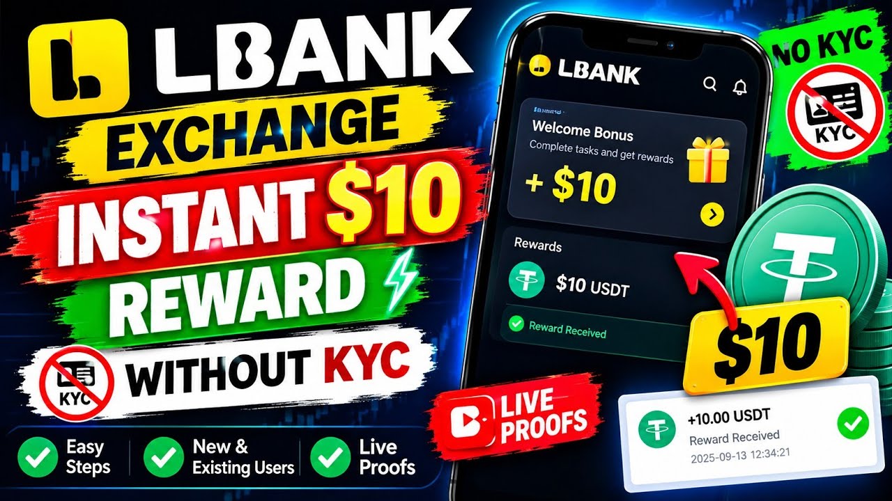 LBank Exchange $10 INSTANT Reward 🔥 NO KYC | Live Proof + Complete Method