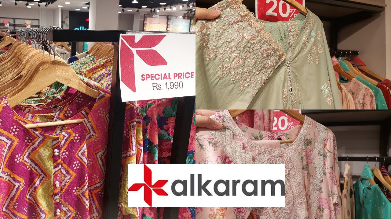 AlKaram Flat 25 & 20 OFF. AlKaram Stitched and Unstitched Sale Collection. Rs 1990 Only!