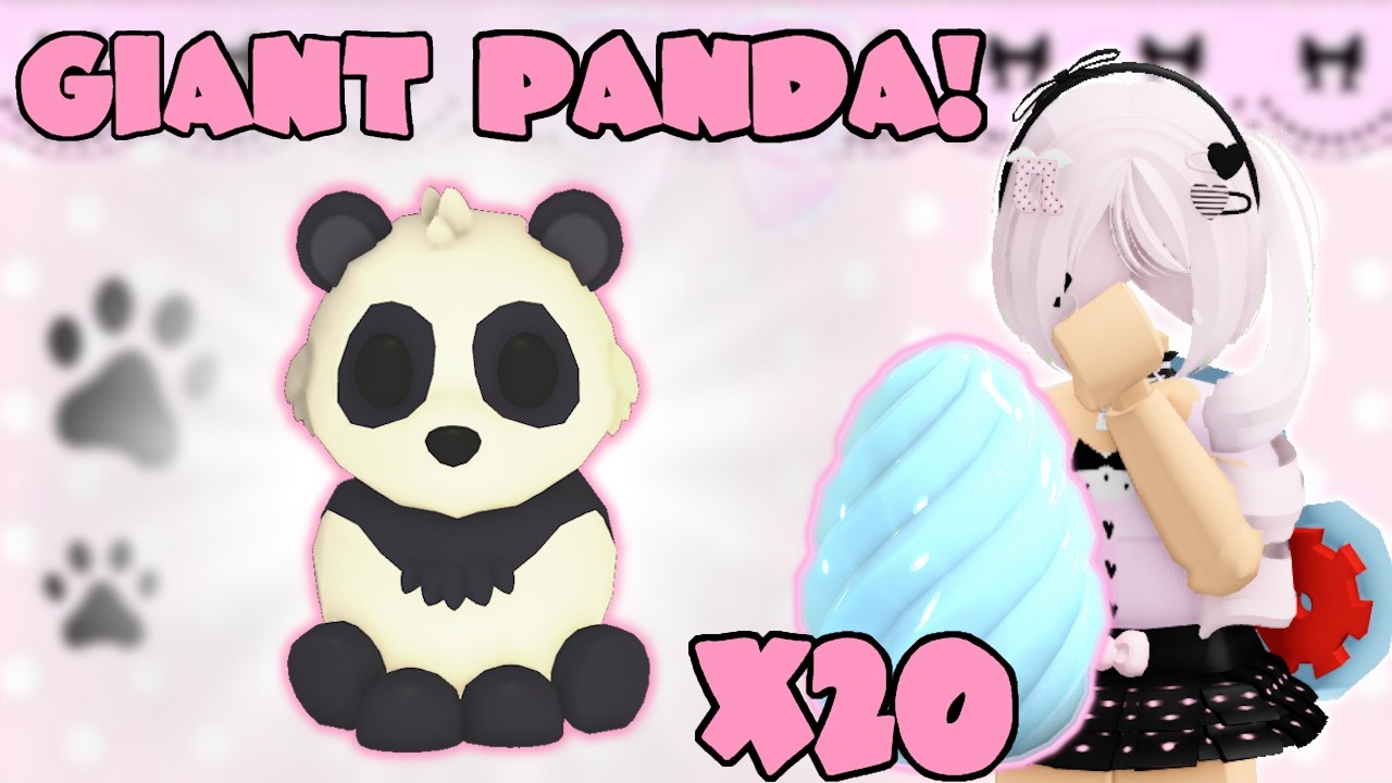 Hatching 20 Crystal Eggs for GIANT PANDA! | Adopt Me Roblox Pet Releaser | Riivv3r