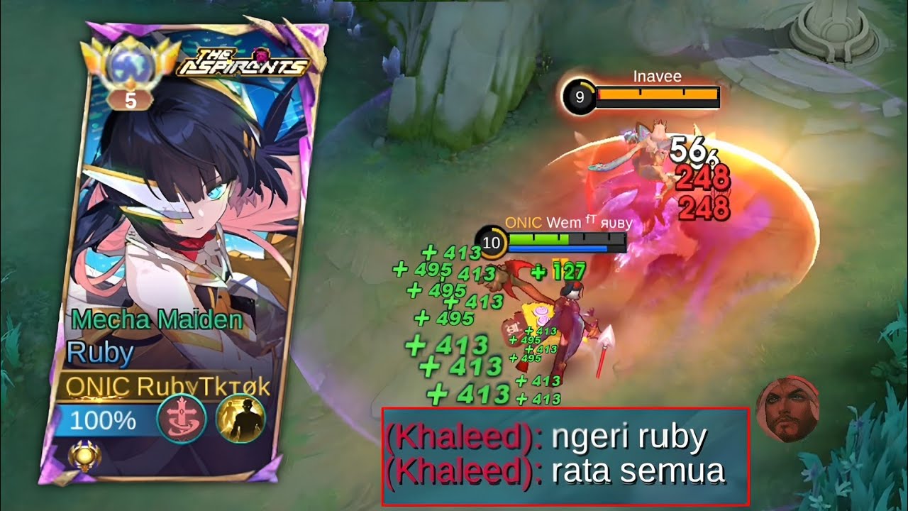 Hack Damage, Combo Item Ruby Paling Sakit