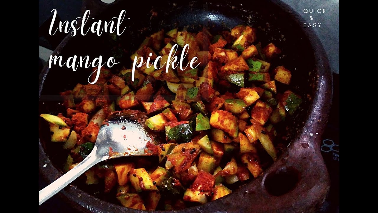 Instant Mango Pickle || Nadan Manga achar