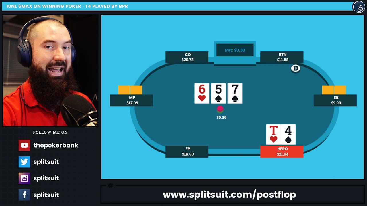 How To Play WEAK STRAIGHT DRAWS | SplitSuit Poker