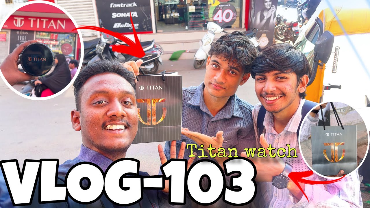 VLOG-103/Giriraj ke papa Ke birthday 💖gift me titan ki watch ⌚️ liya 🤩#masti #vlog #explore #titan 