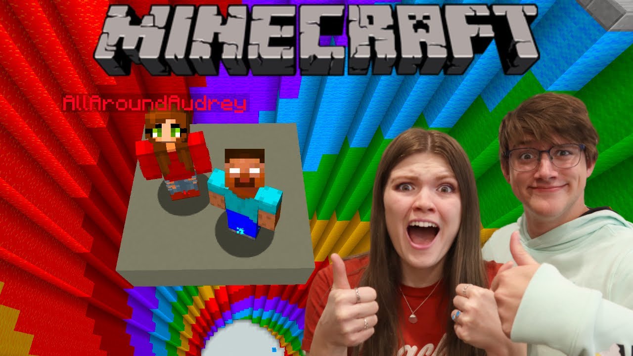 Играем в Minecraft! и проверяем свои навыки совместной игры... | Одри и Спенсер
