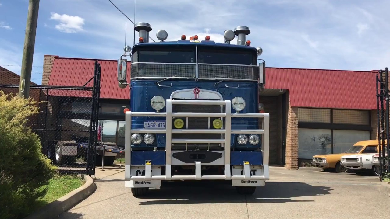 Kenworth, 18 Litre CAT V8, Cold  Start!