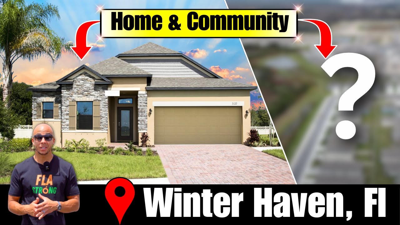 Low HOA no CDD - Winter Haven Florida - Community breakdown & Home tour.