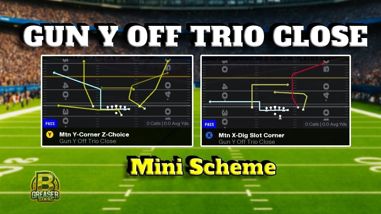 Gun Y Off Trio Close Mini Scheme (Rams Playbook) | Madden 26