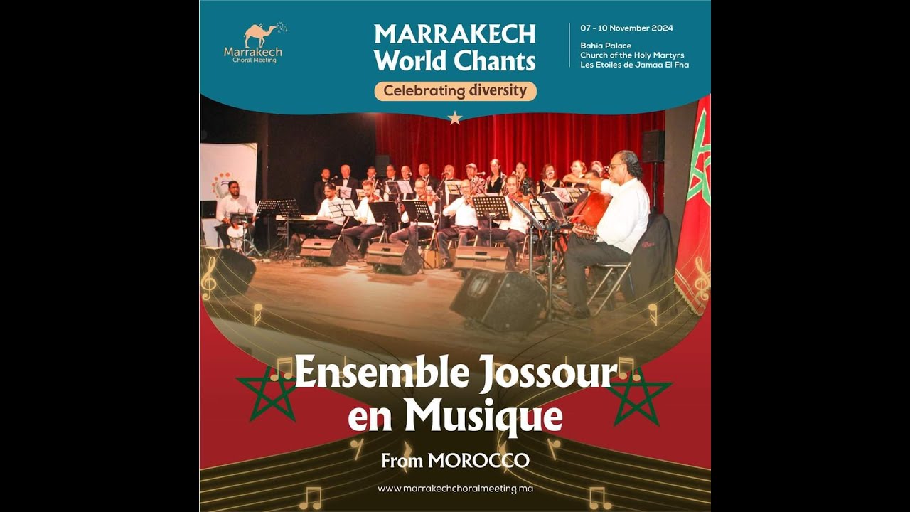 Ensemble Jossour en Musique au festival Marrakech Choral Meeting 2024