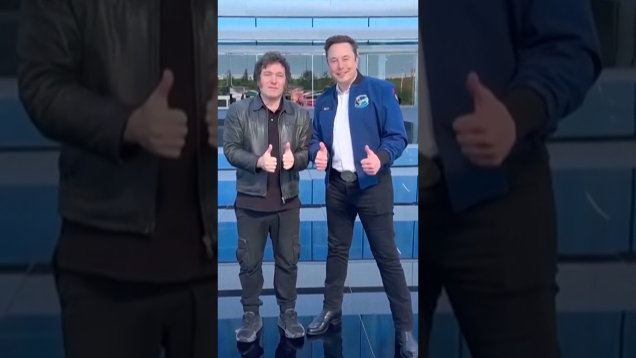 Musk Meets Argentine President Milei at Tesla Factory in Texas