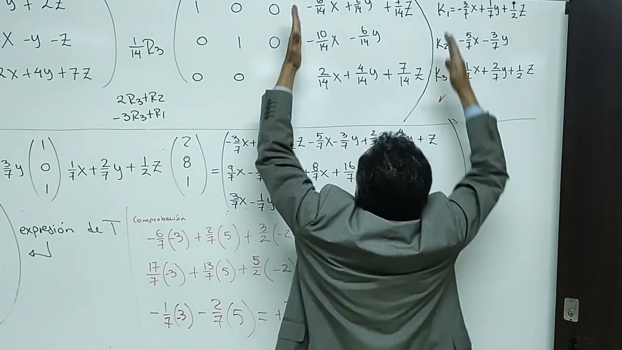 Transformación lineal.  Hallar la expresión de T