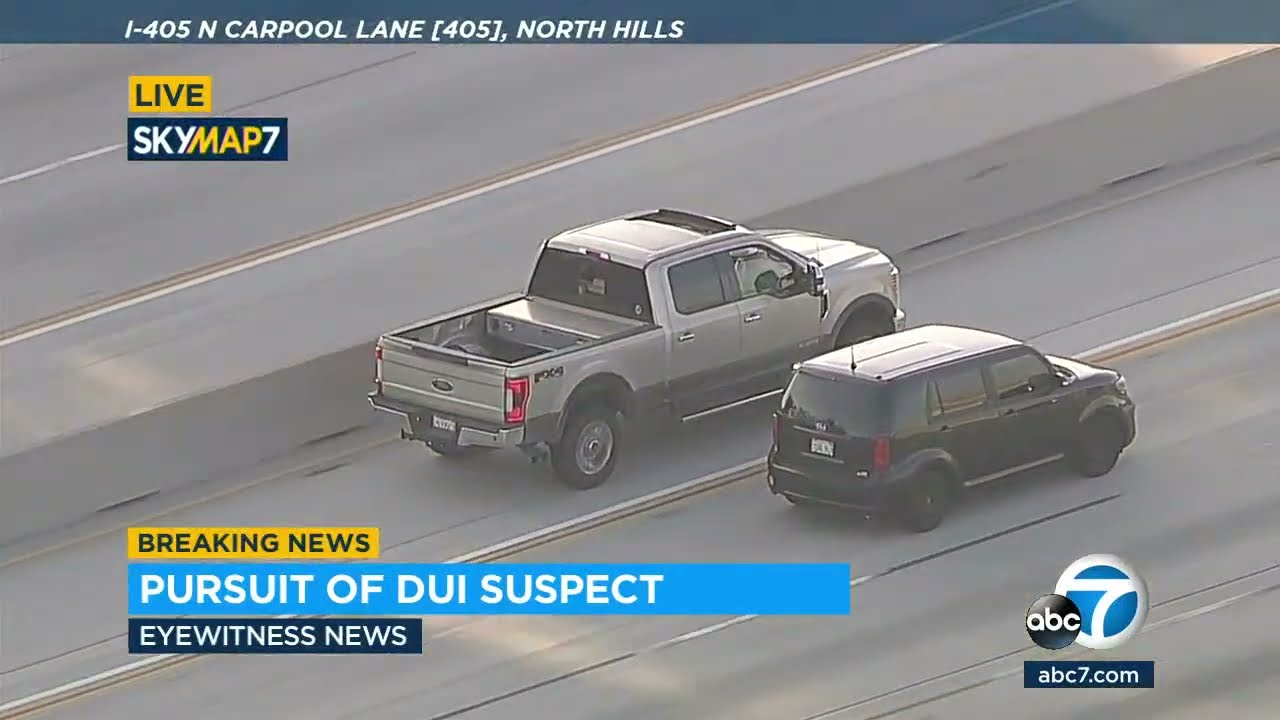 Police chasing wanted DUI suspect