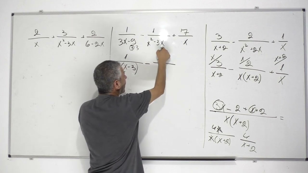 טכניקה אלגברית-חיבור וחיסור שברים אלגבריים.כתות ט-י.(פירוק לגורמים ומכנה משותף)