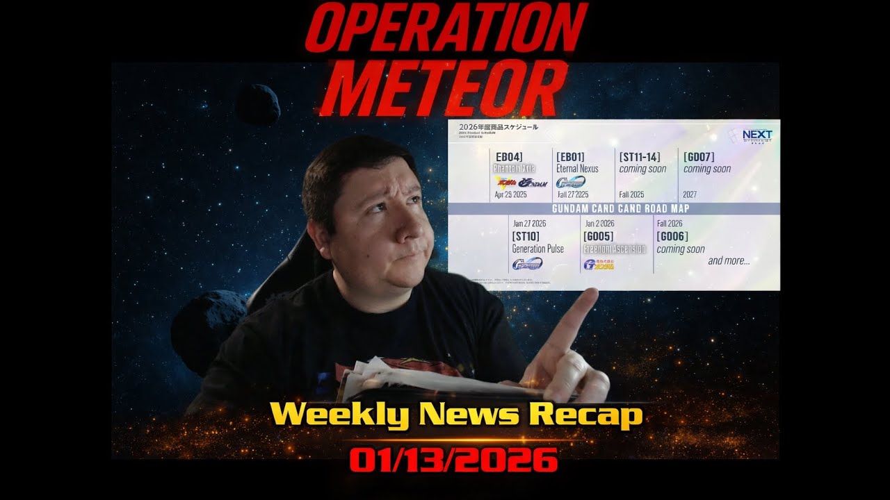Operation Meteor Report 01/13/2026 | Gundam Card Game News Recap!