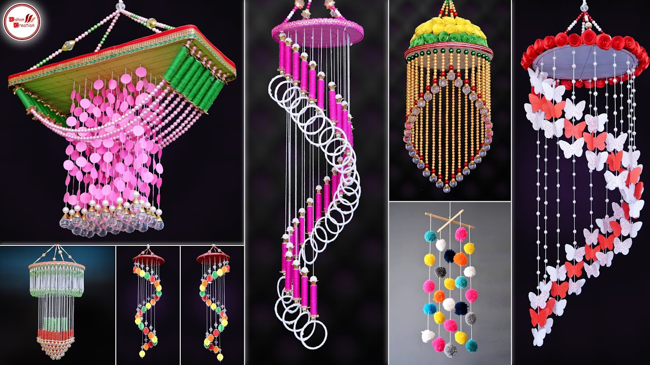 WOW !! 7 New DIY Wind Chime Making || Handmade Room Decoration Idea || DIY Project