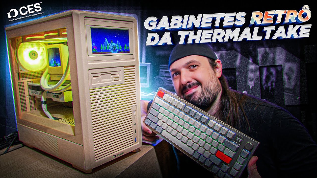 Gabinete RETRÔ, DOIS PCs em UM e NOVOS ACESSÓRIOS da Thermaltake!