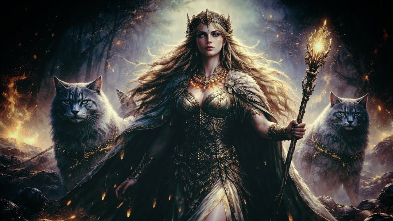FREYJA - English + Old Norse (Lyrics video) 
