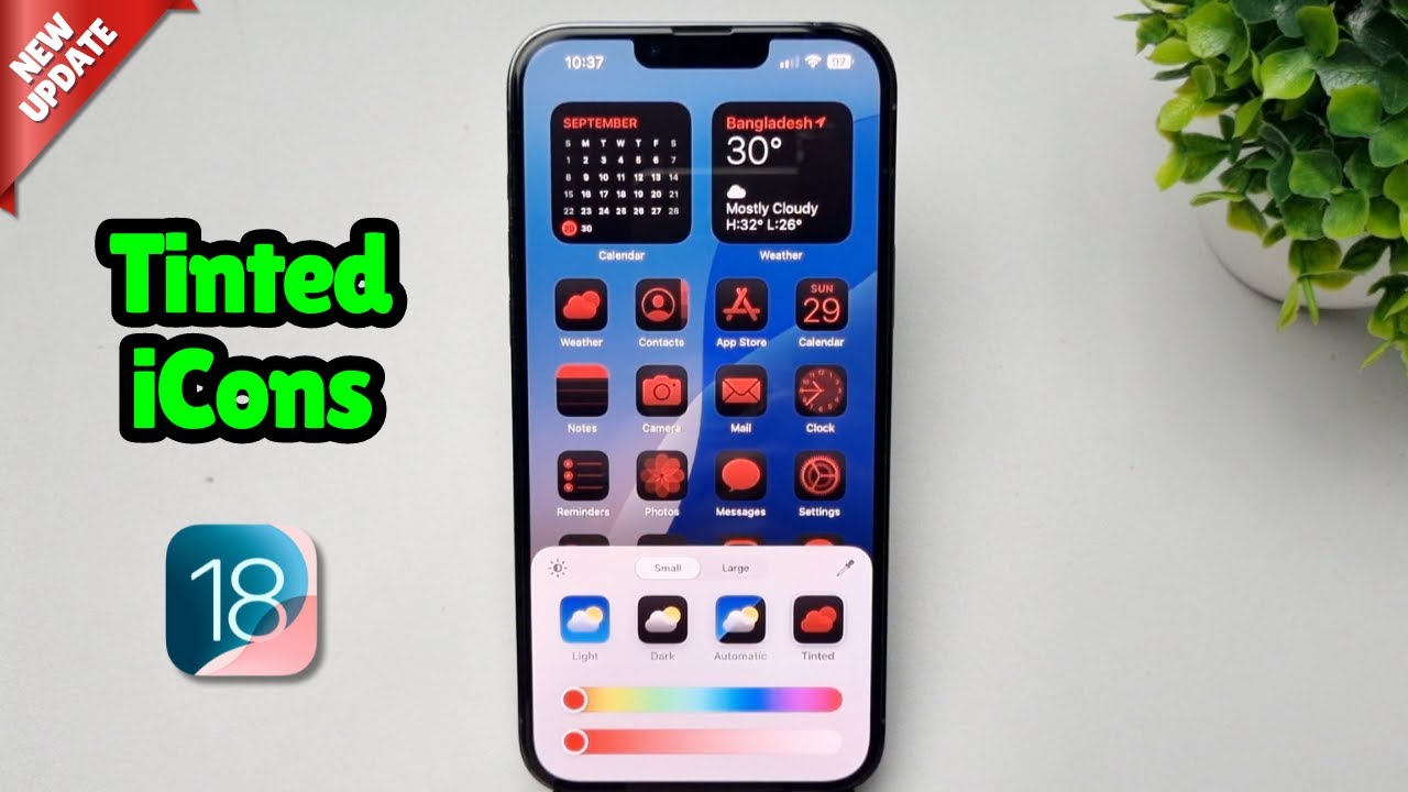 iOS 18 How to Tint App Icons On iPhone