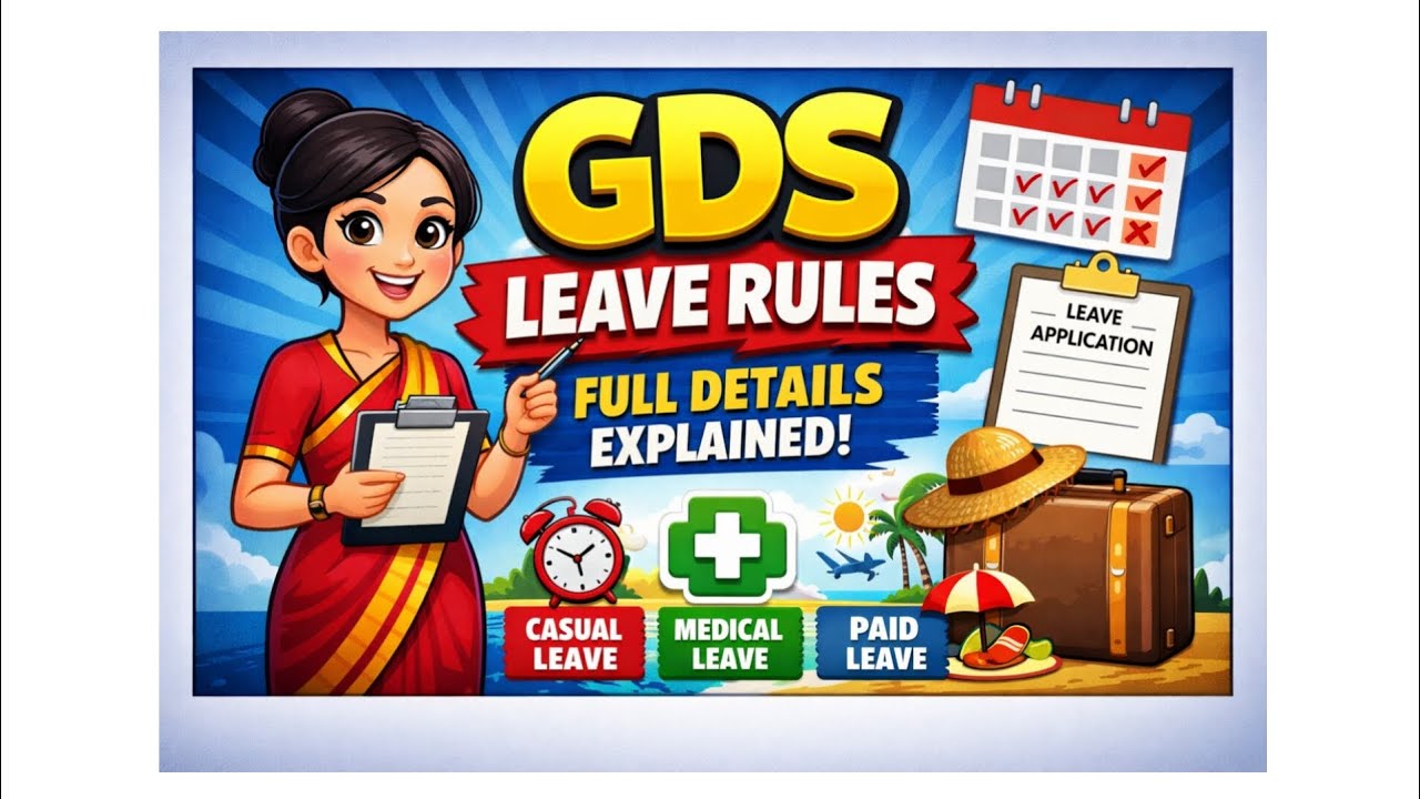 GDS Leave Rules Explained | Kitni Leave Milti Hai? Salary Cut Hota Hai Ya Nahi? Part-1