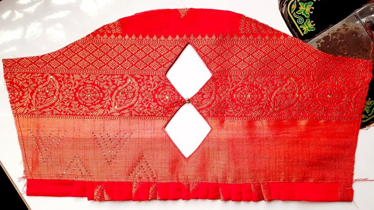 Trending barfi wali sleeves design सबसे आसान और सरल तरीका।#blousedesigns​ #sleevesdesign​ #trending​