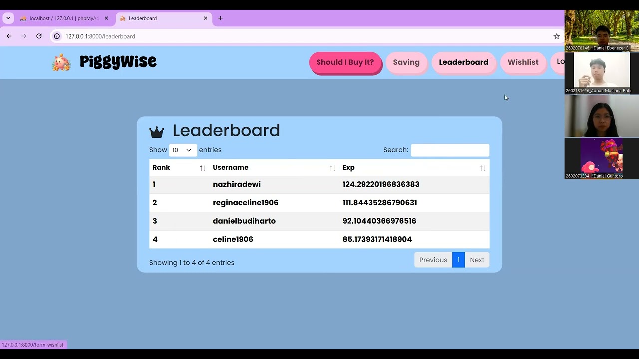 Demo Website Piggywise