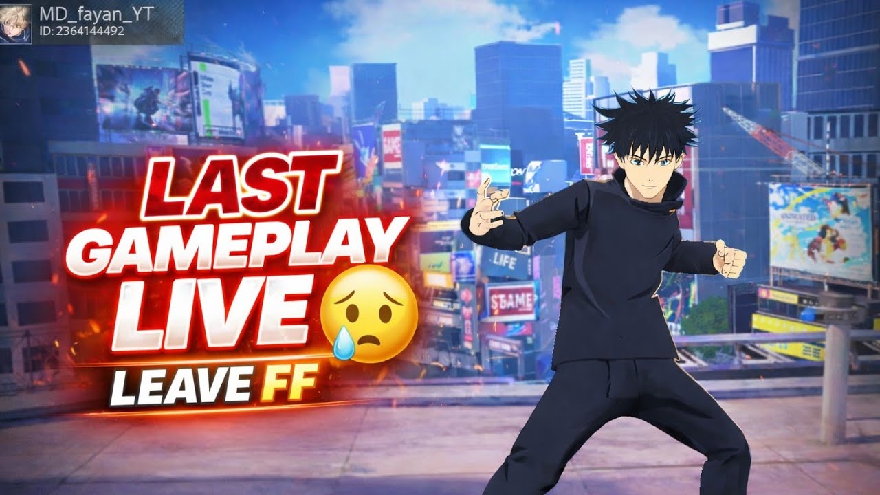 This is my last Free Fire Max live stream.Thank you everyone for the love and support ❤️Don’t forget