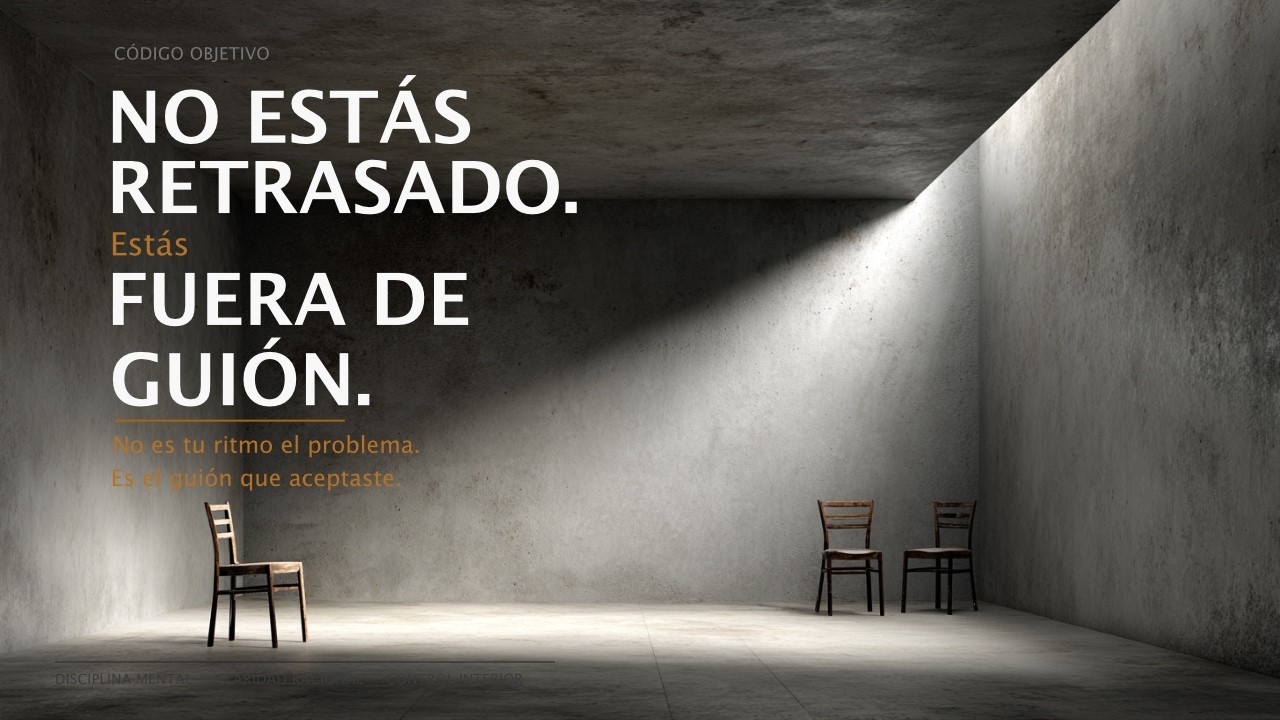 No Estas Retrasado. Estas Fueras de Guion