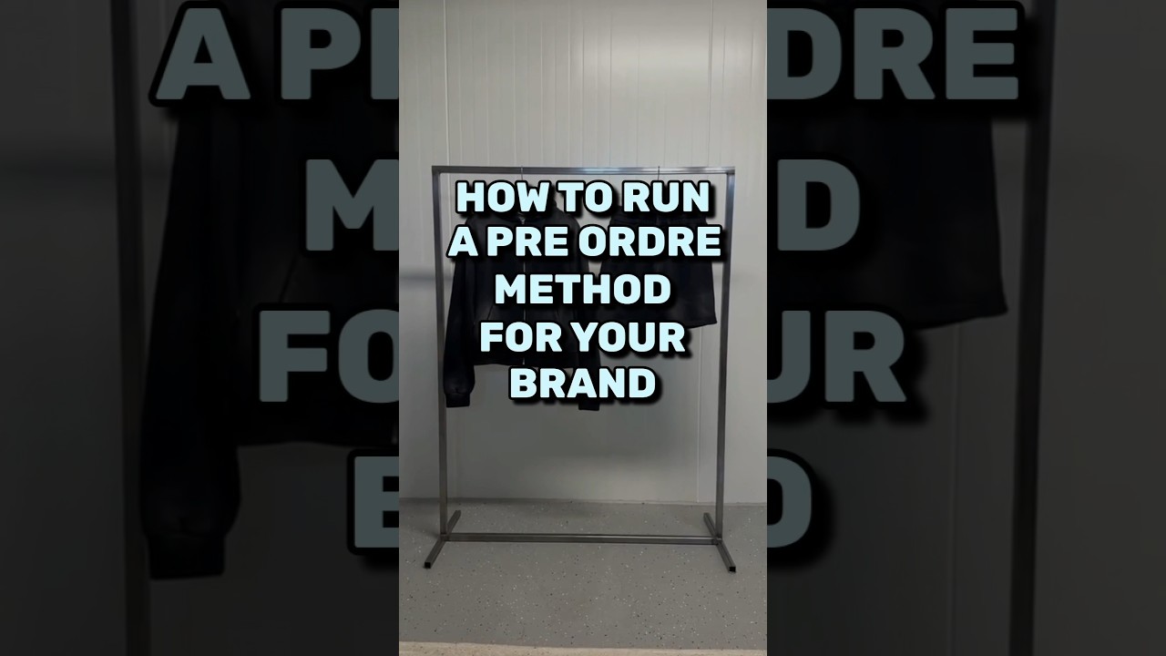 How to run the PRE-ORDER method #brandtips #streetwear #clothingbrandtips #clothingbrandmarketing