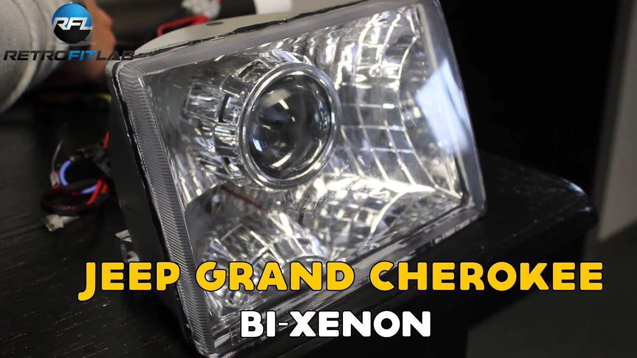 Jeep Grand Cherokee HID Bi-xenon projector installation headlight upgrade