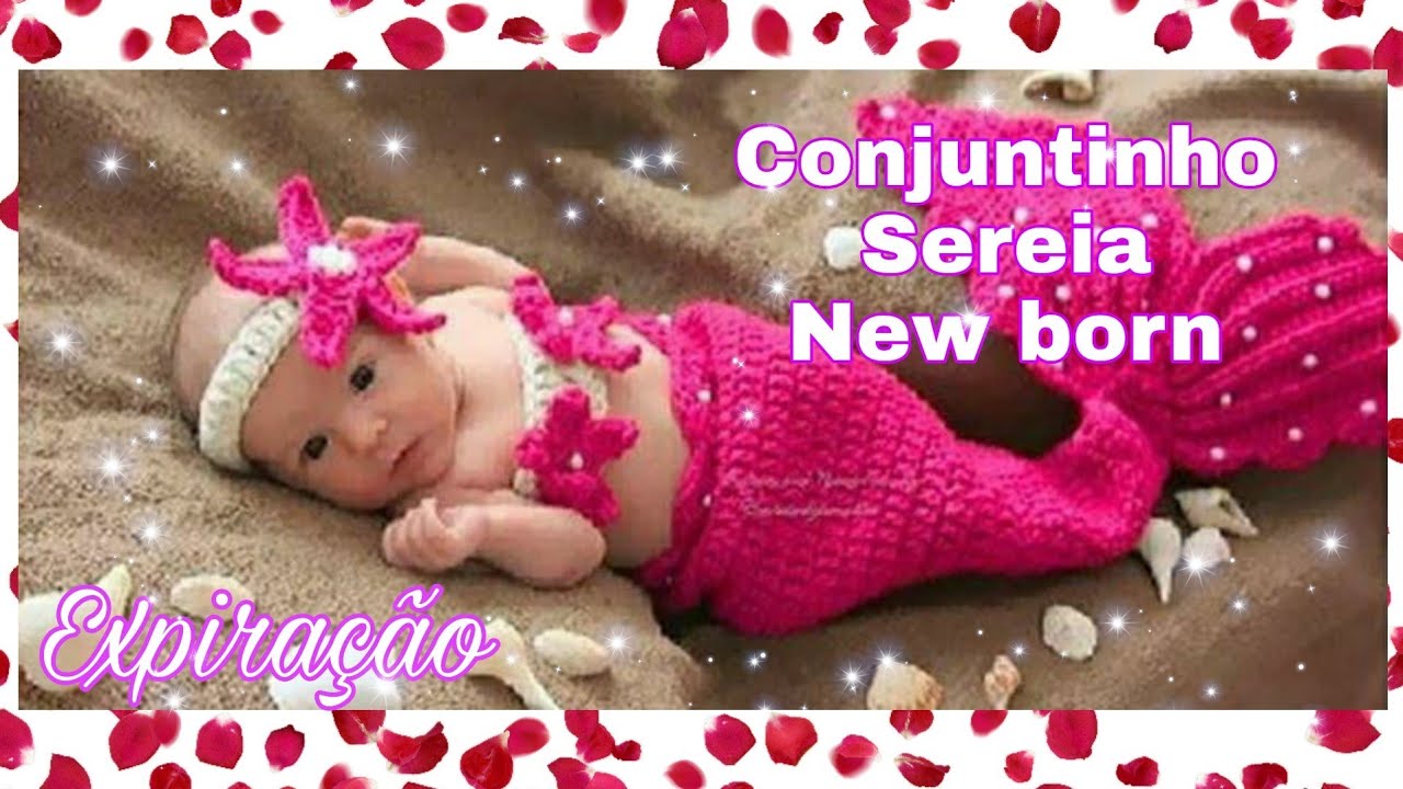 KIT SEREIA  NEWBORN EM CROCHÊ 