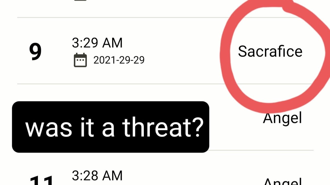 was it a threat? (GhostTube)