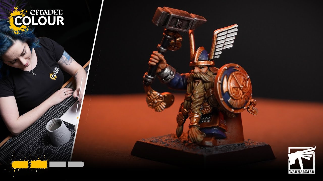 How To Paint: Dwarf Mountain Holds Warrior Champion | Intermediate | Warhammer: The Old World