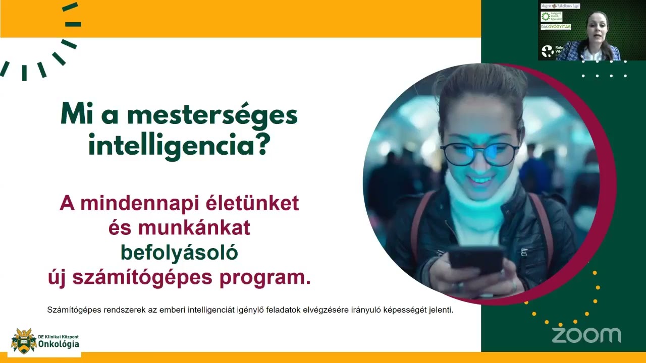 Mesterséges intelligencia az onkológiában - Dr. Furka Andrea előadása