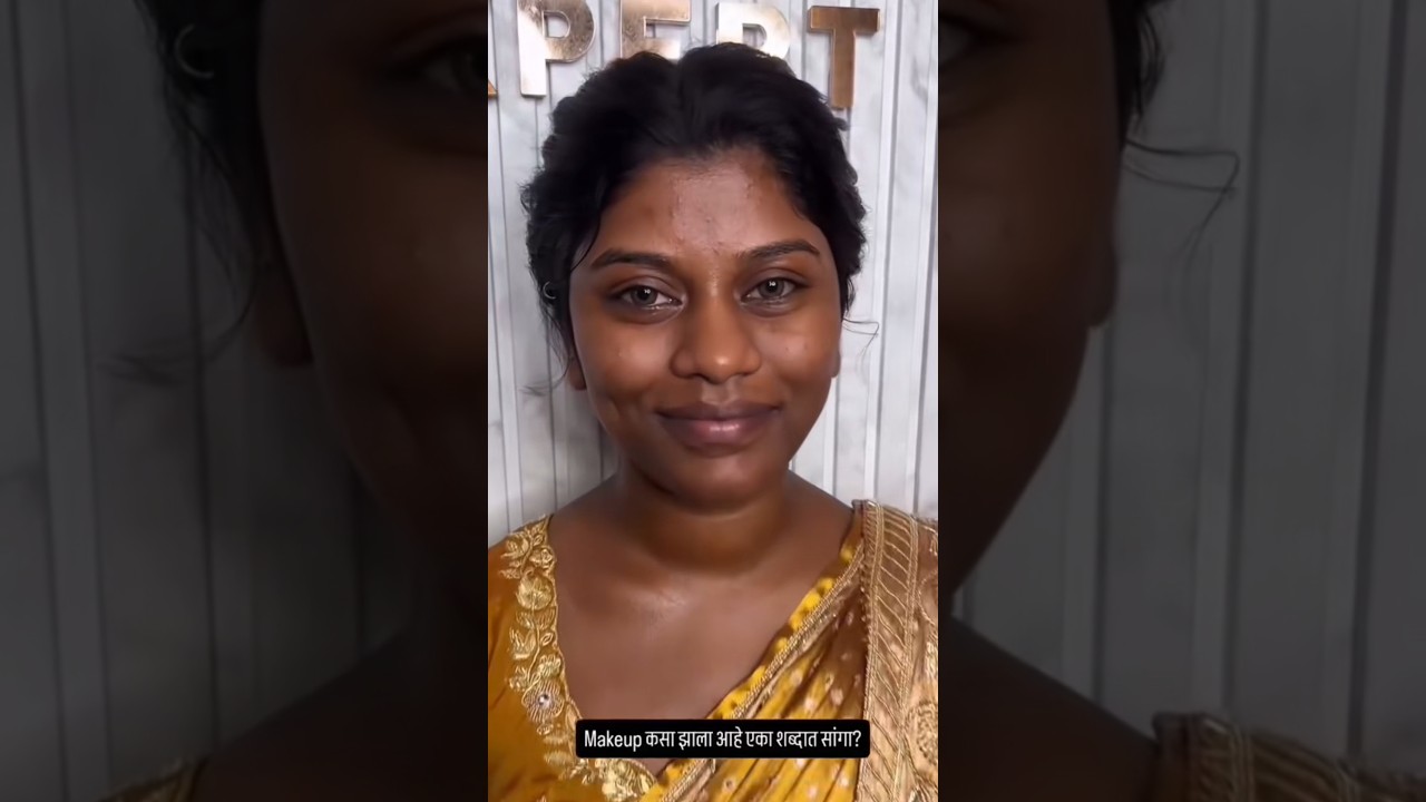 Omg Indian Dark Skin Women to White Skin Makeup😮#shorts