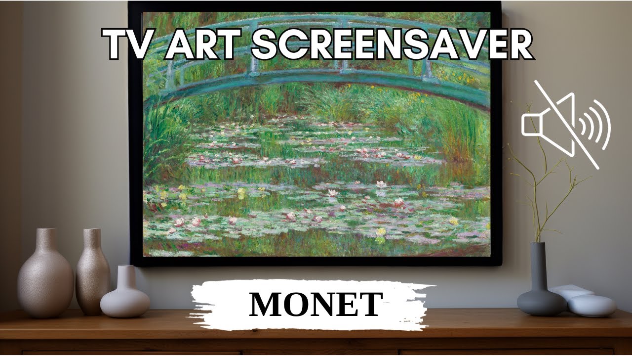 Art TV Screensaver -  Claude Monet - Relaxing Art Slideshow - 2 Hours, No Sound